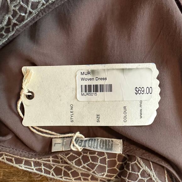 Monoreno Brown Floral Mini Dress - Picture 5 of 6